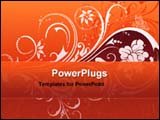 PowerPoint Template - abstract floral background