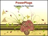 PowerPoint Template - abstract floral chaos background