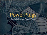 PowerPoint Template - Elegant multi-toned undulating line textures