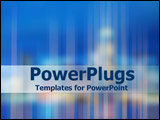 PowerPoint Template - Blurred city at night with blue highlight