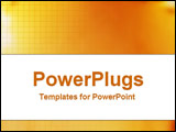 PowerPoint Template - Structural squares on orange