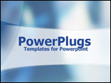 PowerPoint Template - Light curve in blue