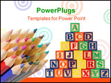 PowerPoint Template - ABC blocks A-Z