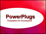 PowerPoint Template - Oval and Gradient Red