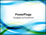 PowerPoint Template - abstract blue / green background for design