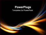 PowerPoint Template - A glowing fractal design that works great as a background or backdrop.