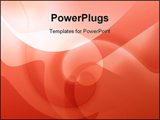 PowerPoint Template - Orange shapes and swirls with curves for a warm feeling