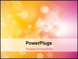 PowerPoint Template - Orange and pink tone abstract background