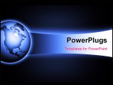 PowerPoint Template - abstract globe with dynamically elements and effects