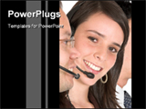 PowerPoint Template - Telecaller in call center