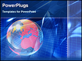 PowerPoint Template - a globe on a abstract background
