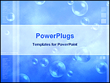 PowerPoint Template - bubbles in a abstract blue background