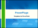 PowerPoint Template - keyboard in a animated blue background