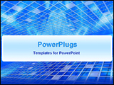 PowerPoint Template - animated blue mesh background