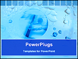 PowerPoint Template - animated background with blue bubbles