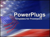 PowerPoint Template - A proud emblazining of the red white and blue stars and stripes