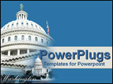 PowerPoint Template - The White House stands tall  respected and proud