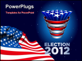 PowerPoint Template - American Stars bunch Election 2012. Elements are layered separately in vector file