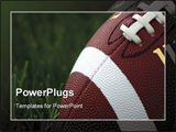 PowerPoint Template - american football on grass