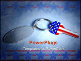 PowerPoint Template - bright key with plain keychain that you can write your own words on it