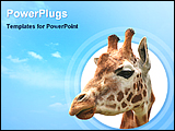 PowerPoint Template - image of a giraffe