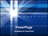 PowerPoint Template - animated abstract Blue background