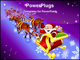 PowerPoint Template - Santa in Christmas season