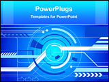 PowerPoint Template - blue abstract animated background