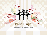 PowerPoint Template - dancing girls on the floor