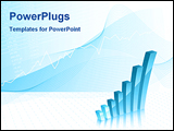 PowerPoint Template - animated business background showing bar chart