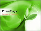 PowerPoint Template - a beautiful abstract artistic green 3d wallpaper