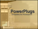 PowerPoint Template - Traditional style Asian houses