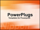 PowerPoint Template - Digital display with a suggestion of Japanese technology