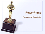 PowerPoint Template - image of award trophy