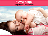 PowerPoint Template - mom with her baby