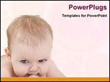 PowerPoint Template - image of a naughty baby