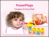 PowerPoint Template - image of cute babies