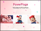PowerPoint Template - Babies in Pink