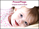 PowerPoint Template - image of a cute baby girl