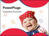 PowerPoint Template - Baby feeling happy