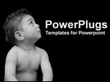 PowerPoint Template - baby looking up