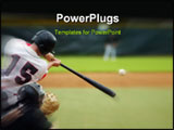 PowerPoint Template - Baseball Hit