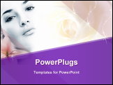 PowerPoint Template - Beautiful face