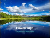 PowerPoint Template - Beautiful lake in Altai mountains