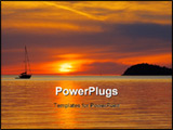PowerPoint Template - This is sunset from the San Juan Islands in Washington State