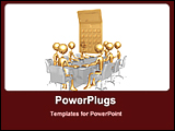 PowerPoint Template - budget meeting is going on