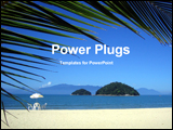 PowerPoint Template - sea beach and island