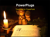 PowerPoint Template - The story of the birth of Jesus in an old bible