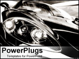 PowerPoint Template - Close-up of a sports car