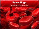 PowerPoint Template - 3d rendered illustration of many blood cells